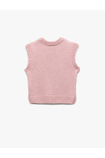 Koton Crew Neck Sleeveless Basic Knitwear Sweater