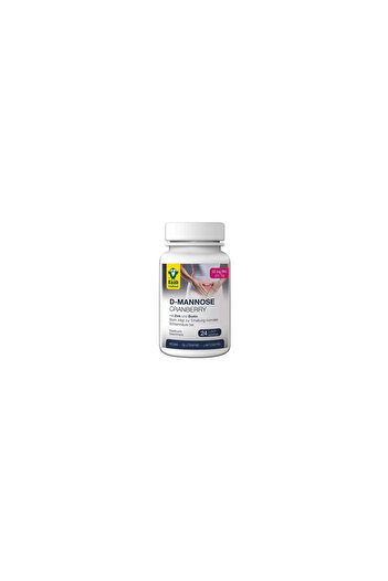 RAAB D-mannose and cranberry 2200 mg, 24 vegan tablets