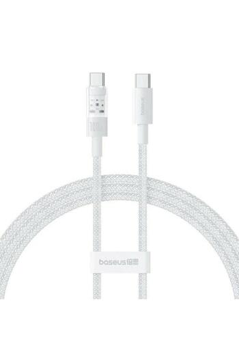 Baseus Cablu Gem cu încărcare rapidă USB Type-C la USB Type-C 100W 1m Alb