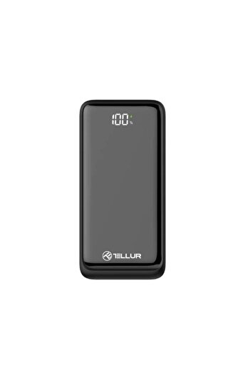 TELLUR External Battery Boost Pro PD303 30000mAh, 2xQC3.0 22.5W + PD20W, LCD Display (Black)