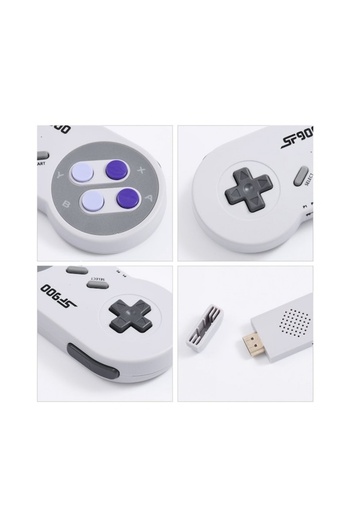 FOXMAG24 Game console, for PC or TV, with two wireless joysticks, 5000 games installed, HD compatibility