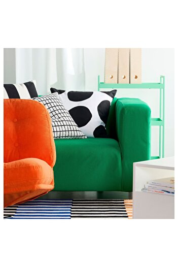 IKEA Pillow Cover, Big Black Spots, White-Black, 50X50 cm