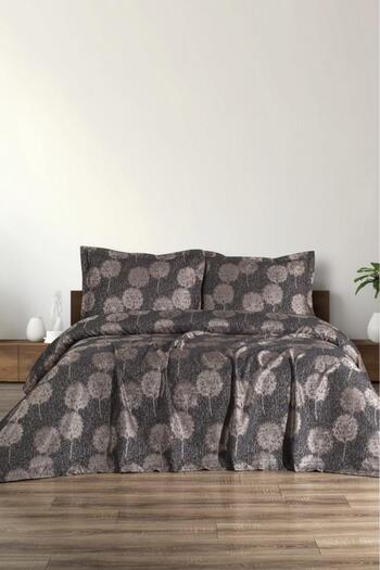 Çeyiz Diyarı 3 Piece Double Pique Set 230X250 Anthracite