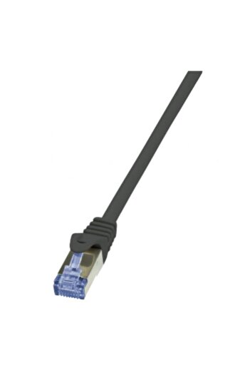 LogiLink Patch Cord CQ4033S, S/FTP, Cat6a, 1m, Negru