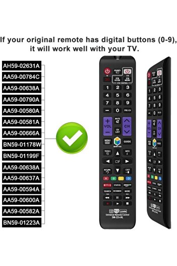 Generic NEW Universal Remote Control Compatible Replacement for TV/3D/LCD/LED/HDTV/Smart TV