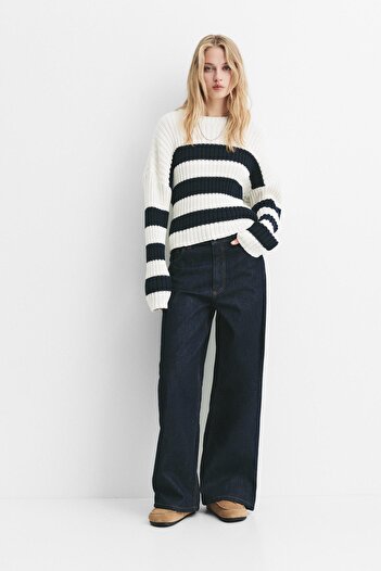 Pull & Bear Çizgili kazak