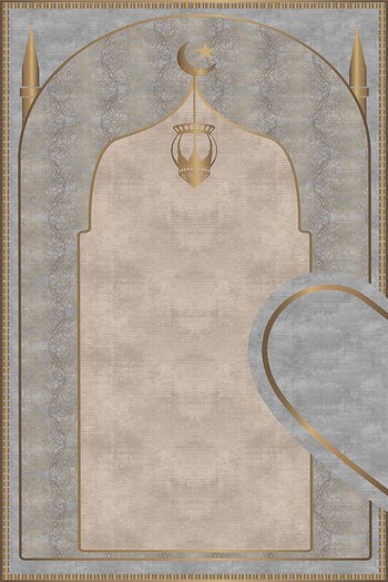 FOREVER ALDORA Heart Double Prayer Rug, Knee-Painless Soft Prayer Rug, Gift Prayer Rug