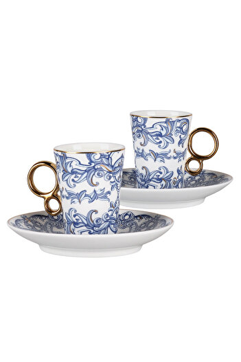 Lucky Art Florance Bone 2Li Espresso Cup Set