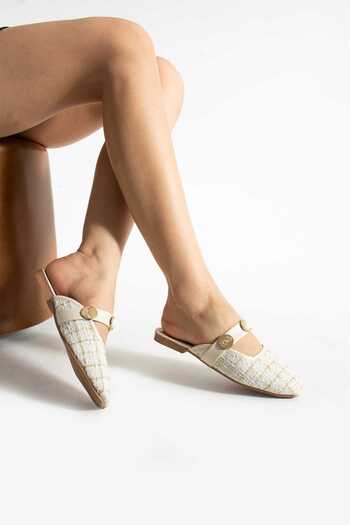 misio shoes Buckle Detailed Women's Slippers