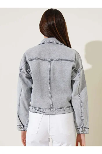DEDEMAX Denim Jacket - Gray -