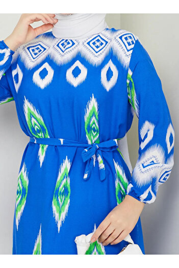 DEDEMAX Hijab Dress - Blue -