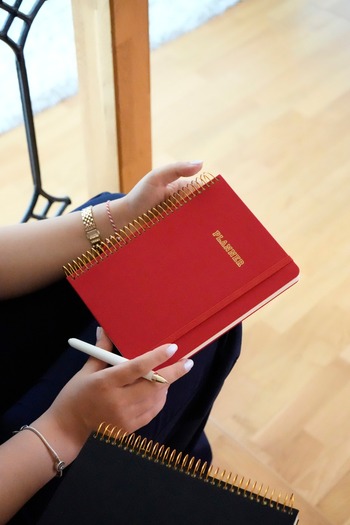 Victoria's Journals A5 Spiralli Keten Süresiz Planlayıcı Ajanda,Lastikli .Cepli