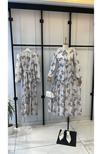 HİJAB STORE PATTERNED DRESS