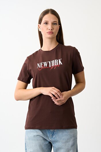 ALEXANDERGARDI Oversize Wide Fit Crew Neck Printed T-Shirt