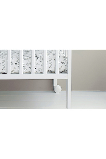 OEM Sada koleček do postýlky Woodies, 120 x 60 cm, bílá