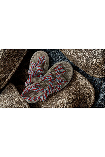 Redario Giovanni Colorful Rope Detailed Sandals