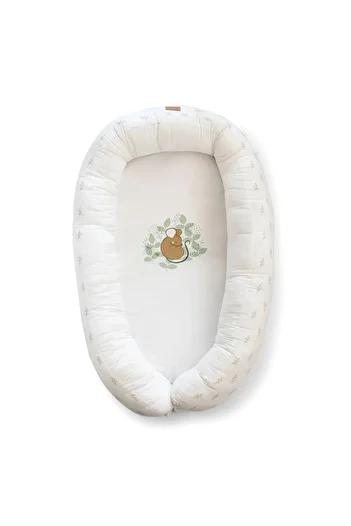 Bonjour Bebe Mantinel do postýlky Babynest 2v1, prémiová bavlna, 95x65x18 cm