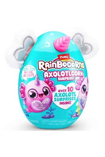 Zuru Rainbocorns Axolotlcorn Sürpriz Peluş RAR35000 - Beyaz-Gri