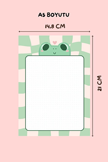 shop Frog Patterned A5 Notepad, Memo Pad, Note Paper, Notepad, Check List, School Notebook, Planner