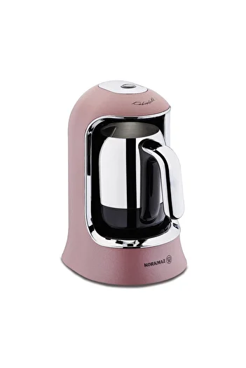 KORKMAZ Kahvekolik Rosegold Chrome Automatic Coffee Machine A860-06