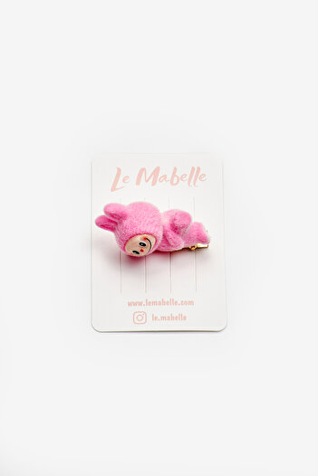 Le Mabelle Fuchsia Girl's Clip Buckle with Toy Figure