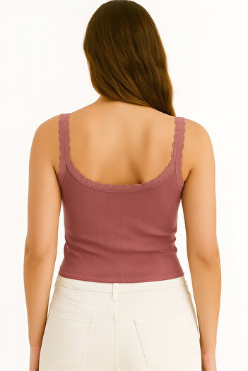 HNX Women's Camisole Lace Tank Top – Modal Cotton Blend, Stretchy and Breathable Fabric