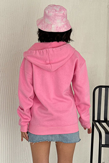 Noa Noa Unisex Fermuarlı Kapüşonlu Sweatshirt – Günlük Sokak Stili