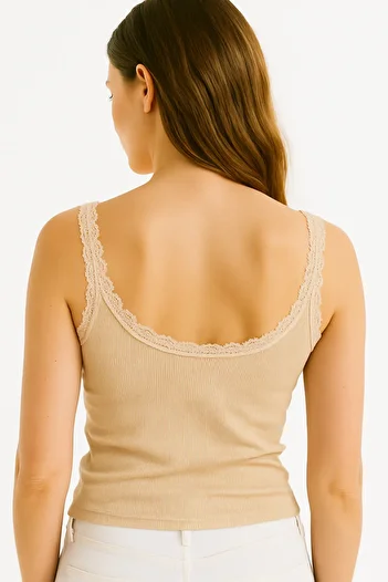HNX Women's Camisole Lace Tank Top – Modal Cotton Blend, Stretchy and Breathable Fabric