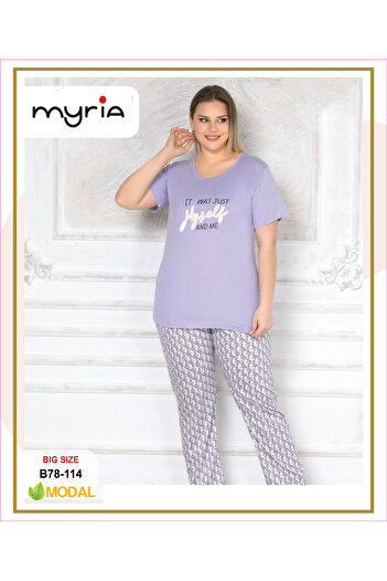 MyRia Women's Short Sleeve Pajama Set