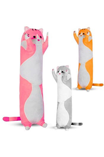 Generic ARGT Cat Plush Pillow – Soft Hugging Kitten Plush Toy – 19.6" Cute Stuffed Animal – Kawaii Pink Cat
