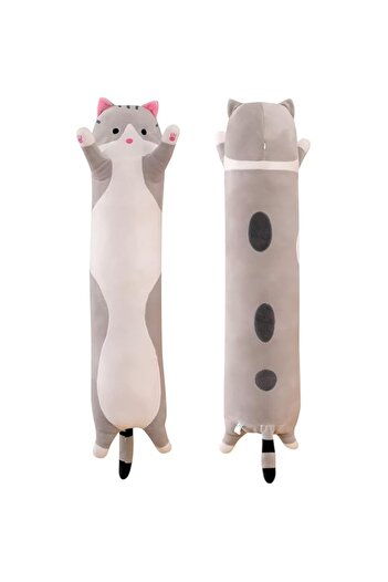 Generic LOVEQI Cute Cat Throw Pillow, 50cm Soft Cotton Stuffed Sleeping Pillow Plush Kids Body Pillow Long
