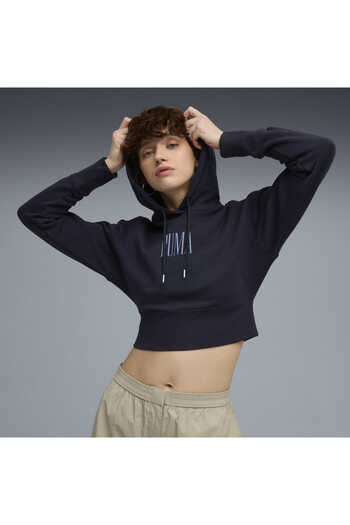 Puma Dámská mikina s kapucí Premium Essentials Relaxed Graphic