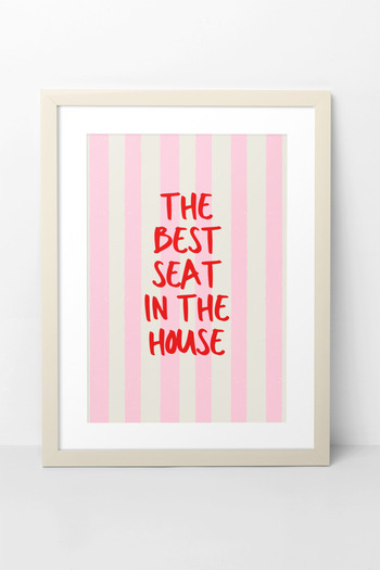 Funzee Humorous Bathroom Wall Poster I the Best Seat in the House - Unframed Poster