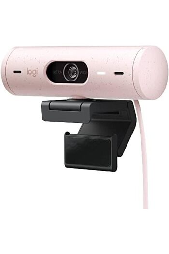 logitech Brio 500 HD Webcam with Automatic Light Correction, Auto-Framing Mode, Noise-Reducing Micro