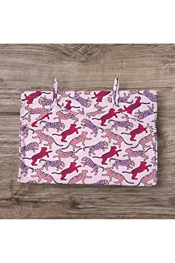 ESTA STORE Pink Panther Patterned Viscose Combed Cotton Strap Tank Top
