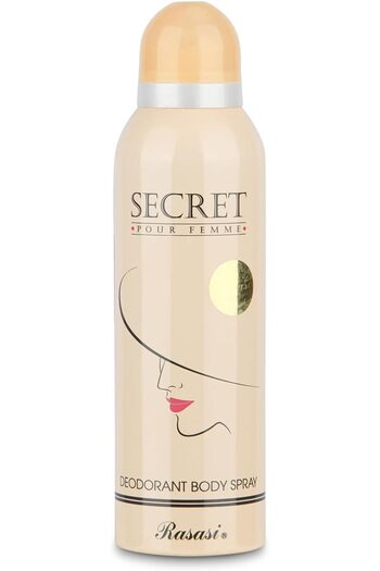 Rasasi Secret Pour Femme Deodorant Body Spray, 200ml