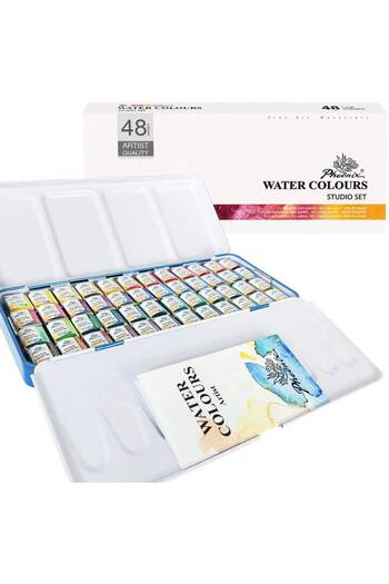 Phoenix 48-Color Watercolor Set,