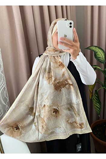 MODA Scarf Greenhouse Pattern Butter Yellow Cashew Shawl