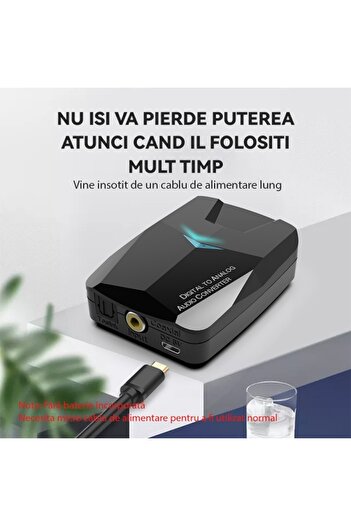 TECHSTAR ® M24 Digital to Analog Audio Converter, Bluetooth 5.0 Compatible, Optical to RCA Audio
