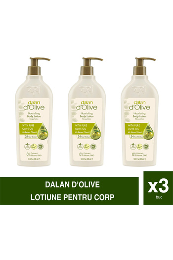 Dalan d’Olive – Set of 3 Body Lotions – 400 ml – Intense Hydration