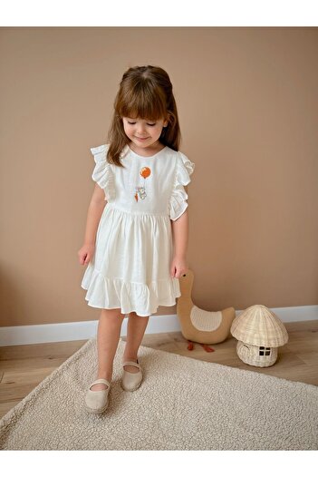 Pinkitokids Mia Rabbit Embroidered Dress