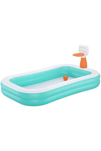 BESTWAY Family Pool Dunk N' Splash with Basketball Hoops 251 x 168 x 102 cm