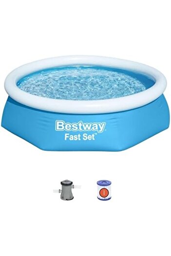 BESTWAY Fast Set 8' x 24"/2.44m x 61cm Pool Set