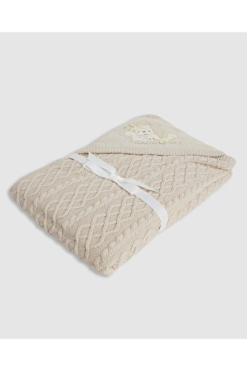 R&B Newborn Embroidered Hooded Wrap/ Blanket