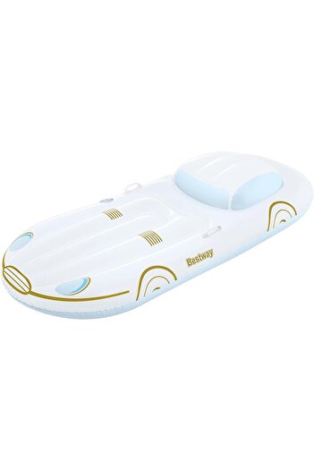 BESTWAY H2OGO! Deluxe Comfort Plush Pool Floats | Single and Double Lounges and Loungers for Adults