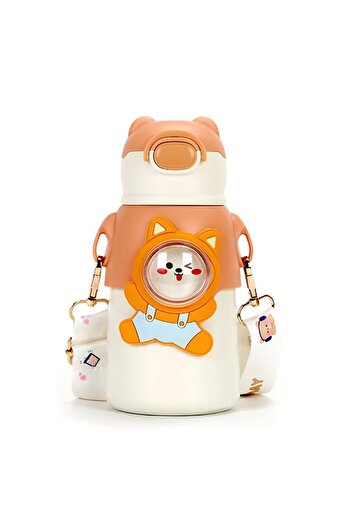 Mobcos STARLII 3d Cartoon Animal Print Cute Design 18oz Vacuum Insulated Water bottle