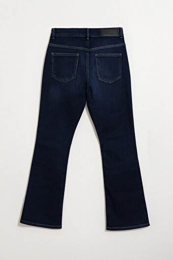 Bluewhite Women's High Waist Lycra Spanish Leg Jean Trousers