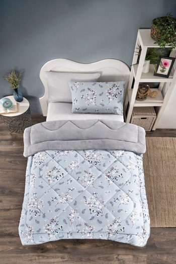 MARLA HOME Single Welsoft Quilt Sleeping Set |   Elastic Sheet |   Spring