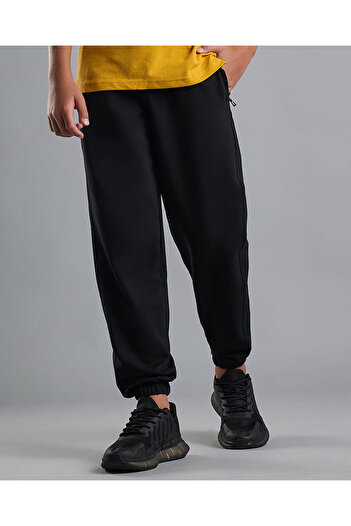 R&B Solid Joggers with Drawstring Waist
