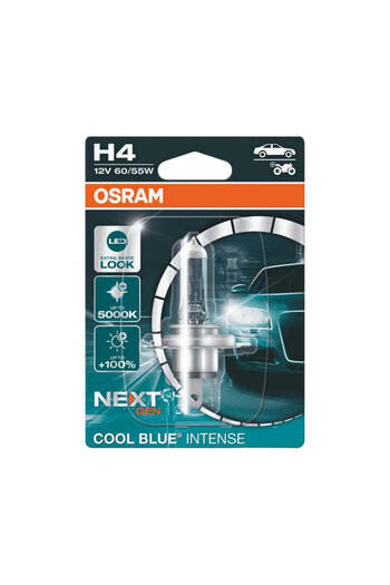 Osram Halogen headlight bulb H4 Cool Blue Intense Next Generation +100 60/55w 12v P43t blister 1pc